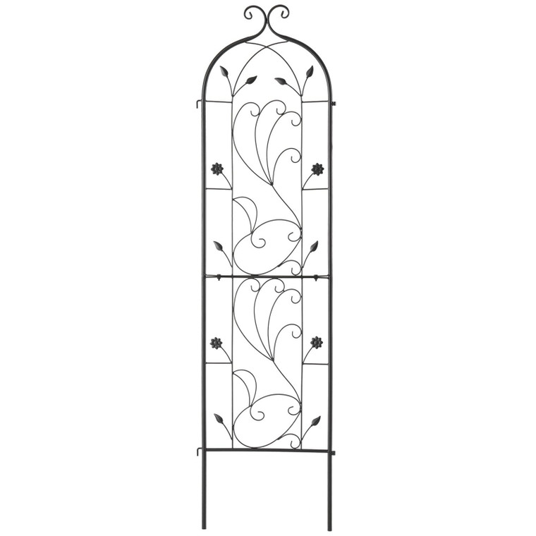 Garden Trellis for Climbing Plants, 60 x 15 in, Rustproof Metal Garden Flower Trellis, Outdoor Clim E415-HPJHX1JTH60WGXYFNV0