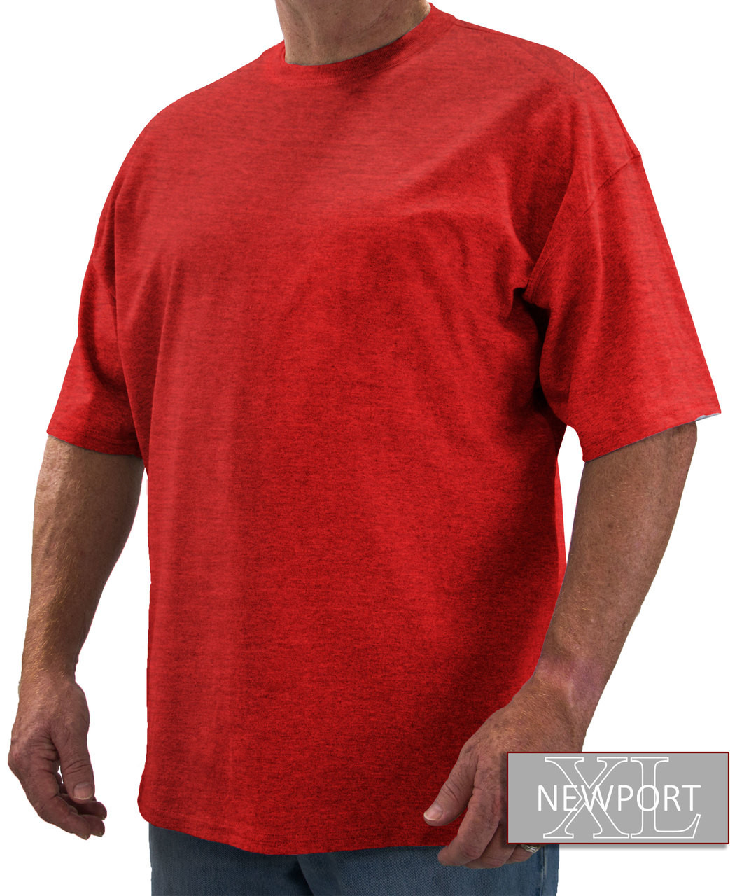 giant / Tシャツ/L/コットン/RED NewportXL HEATHER RED big & tall men's cotton short sleeve T-shirt