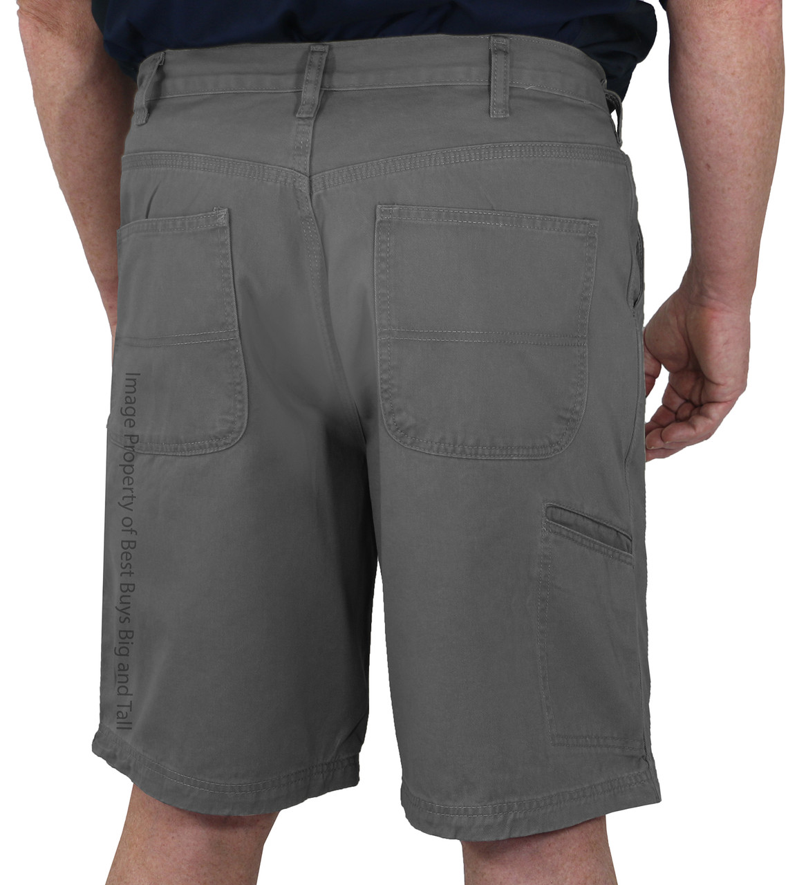 ROCXL Big & Tall Men's Cargo Pants Expandable Waist 100% Cotton Sizes 42 -  68