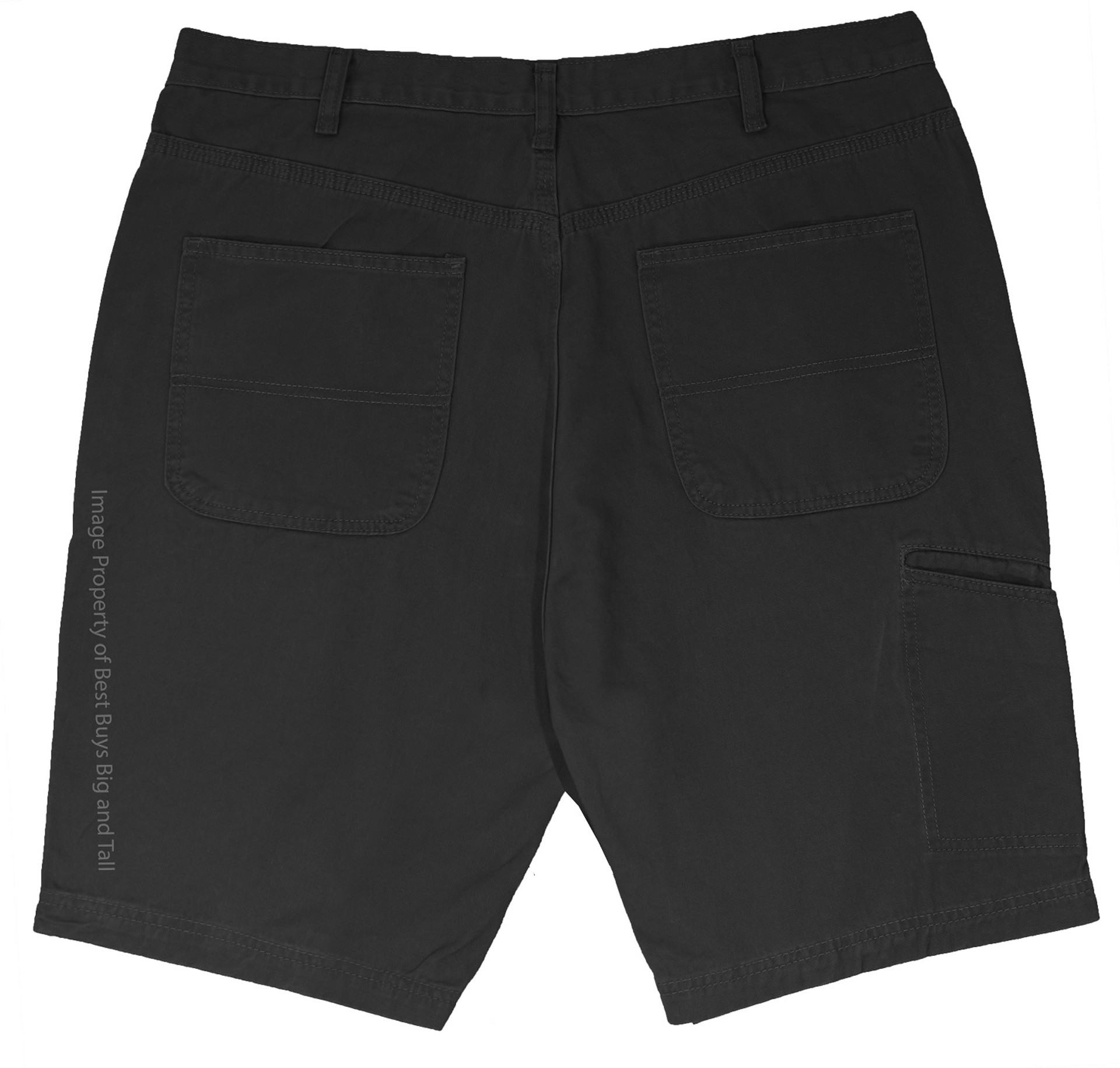 ROCXL Big & Tall Men's Work Shorts in Black.