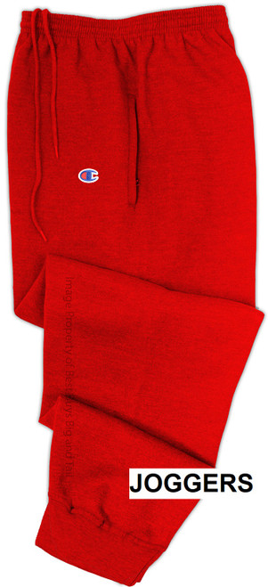 Champion Fleece Jogger Sweatpants Midweight RED #717E