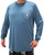 Light blue H2O Sport Tech Long Sleeve Swim Shirt