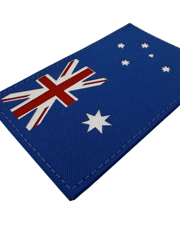 HI-VIS Laser Cut Australian Flag Patch (12.3cm x 7.6cm)