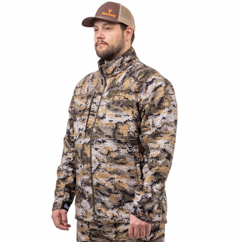 Men's Disruption® pattern Midweight Windproof hunting jacket size XL on a male model