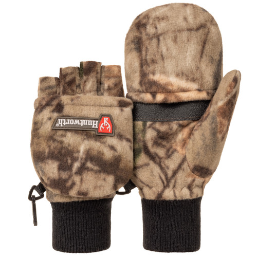 Youth's pop top hunting gloves with an ultra-quiet fleece shell