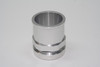 RADIATOR FITTING, STRAIGHT, -20  AN O-Ring Male to 1.75 in. Hose, Aluminum, Silver Anodized, incl raw bung, Each