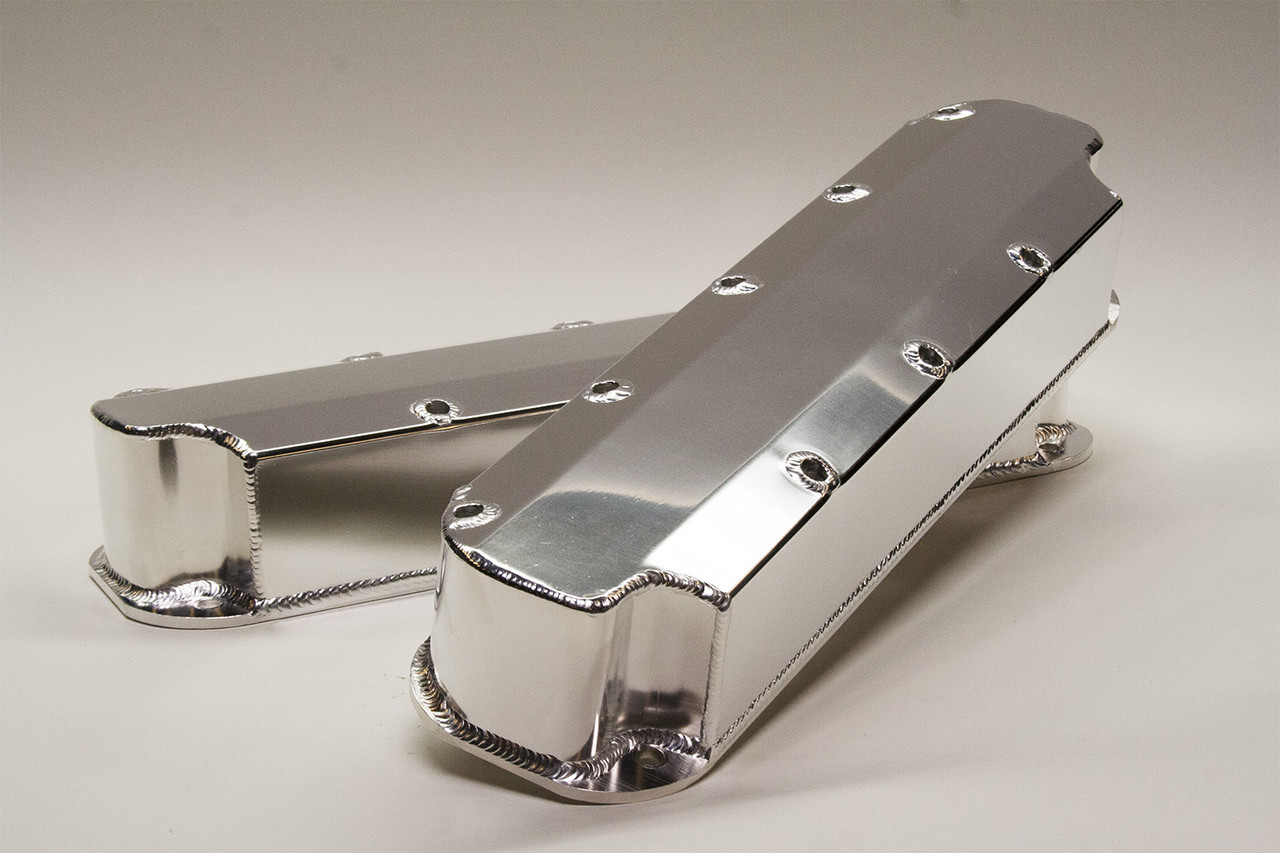 PRW Valve Cover Set 4036000; Silver Fabricated Aluminum for 5.2/5.9L Magnum