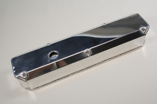 PRW Valve Cover Set 4036000; Silver Fabricated Aluminum for 5.2/5.9L Magnum