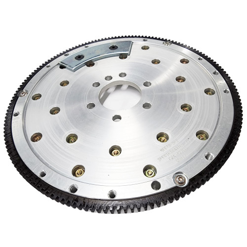 1950200 FLYWHEEL, SFI BILLET ALUM, 6061 T-6, CHEV, BB502, 1991-Up, Ext Bal, 153T, 1045 SFP, with bolt-on c/weight