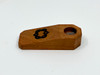 Solid Cherry hardwood smoking pipe with our classic double hearts design.