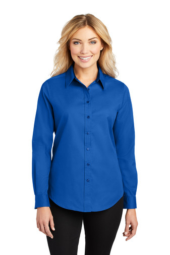 dress shirts for women humble tx Ladies Long Sleeve Easy Care Shirt - LHS