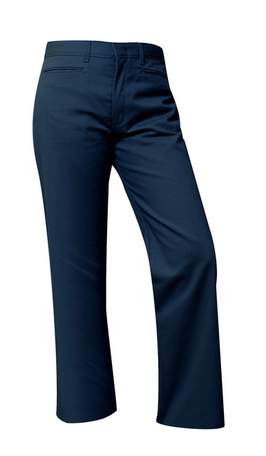 Girls Micro Stretch Flat Front Pants Navy
