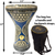 Gawharet El Fan White Pearl Blue Oasis 17" Darbuka Doumbek (DAR029)