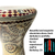 Gawharet El Fan White Pearl Brown Chakras 17" Darbuka Doumbek (DAR032)