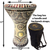 Gawharet El Fan White Pearl Brown Chakras 17" Darbuka Doumbek (DAR032)