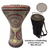 Gawharet El Fan White Pearl Red Circles 17" Darbuka Doumbek (DAR033)