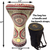 Gawharet El Fan White Pearl Red Circles 17" Darbuka Doumbek (DAR033)