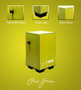 Clapbox Green Cajon CB40 Oak Wood - Adjustable Snare Cajon (CB40)