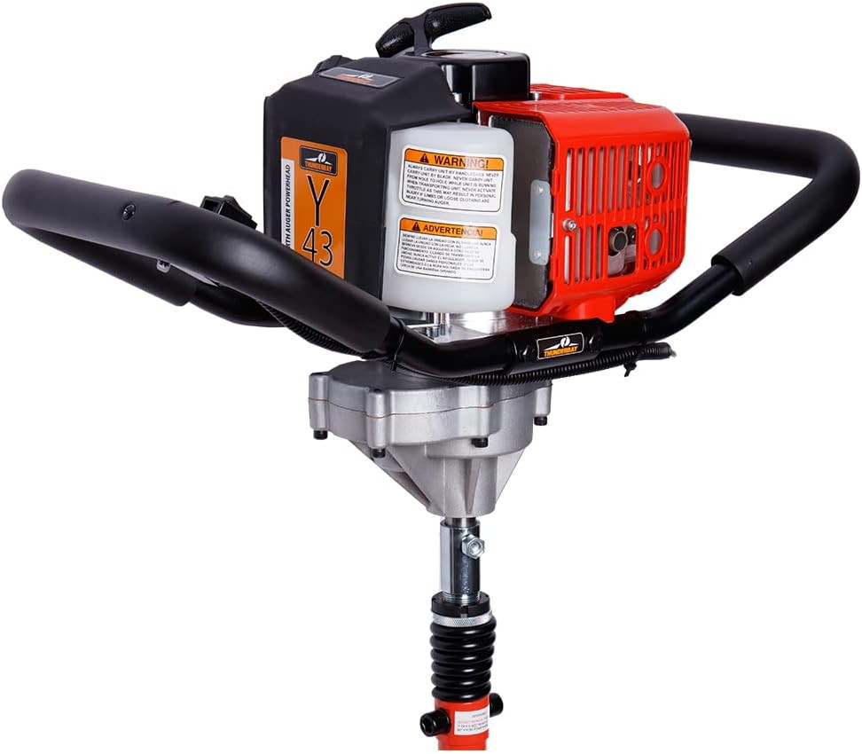 THUNDERBAY Partner Up 1 Man Earth Auger with 43cc, 2 Cycle Engine, with ...