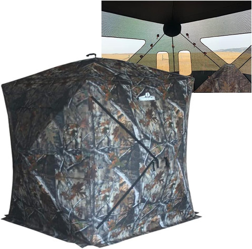 THUNDERBAY 3-4 Person Hidden Threat See Through Hunting Blind