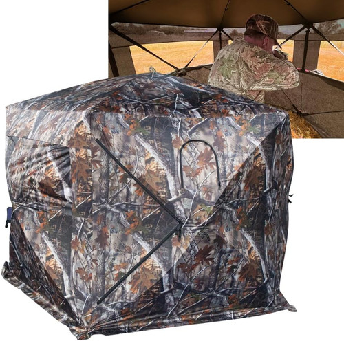 THUNDERBAY Gobbler Lodge 5-Side See Through Hunting Blind 4 Person Pop-up 288 Degree THUNDERBAY Gobbler Lodge 5-Side See Through Hunting Blind 4 Person Pop-up 288 Degree
