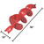 THUNDERBAY 10 Inch Diameter 36 Inch Long Single Sprial Earth Auger Bit with Fishtail Point Drill Bit and The Patent Shock Spring