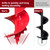 THUNDERBAY 6 Inch Diameter 36 Inch Long Double Sprial Earth Auger Bit with Sprial Drill Bit and Two Zigzag Replaceable Blades