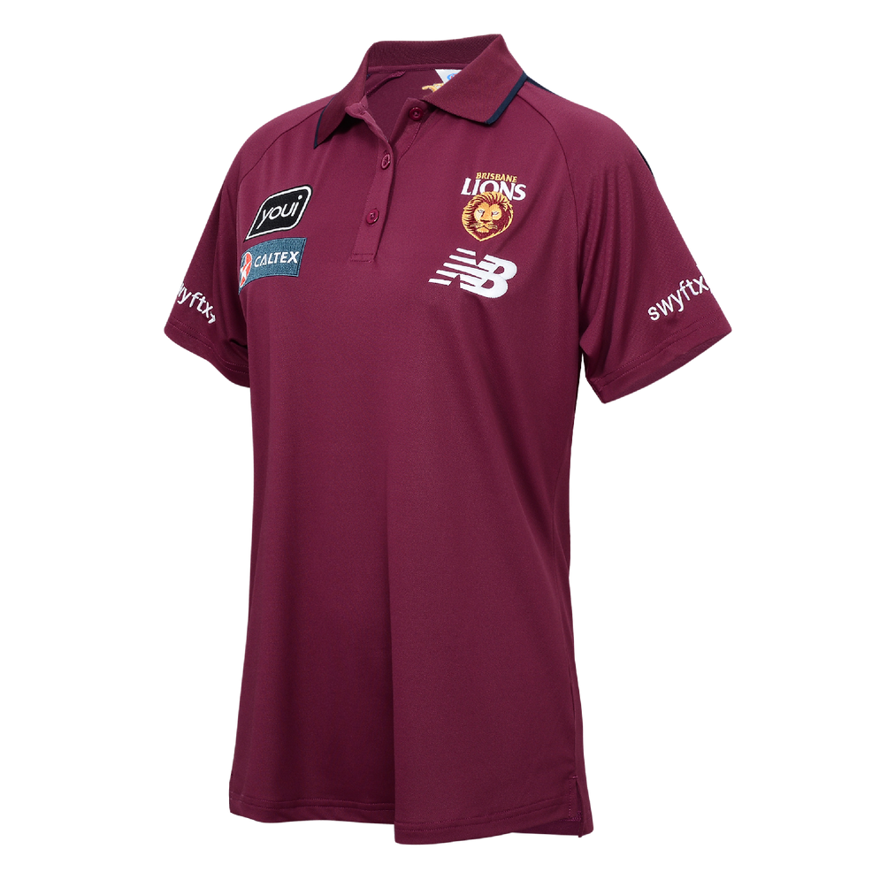 Brisbane Lions NB Royal Media Polo Womens 2024