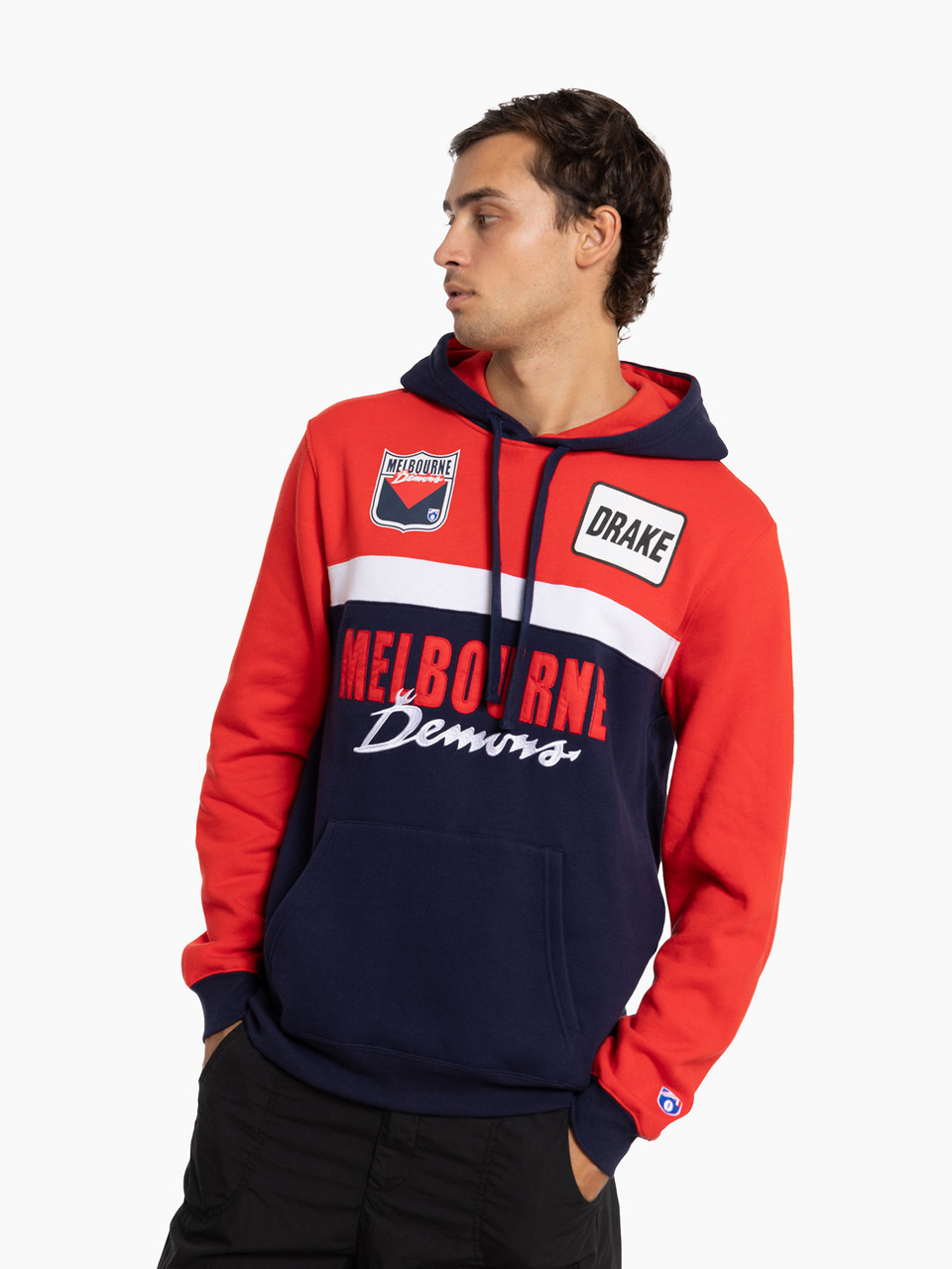 Melbourne Demons Throwback Hoodie MCG Shop