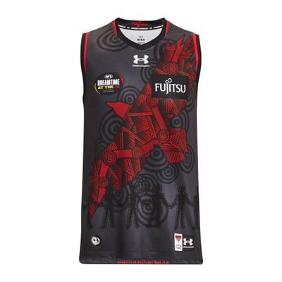 Essendon Under Armour Dreamtime Guernsey Mens 2023