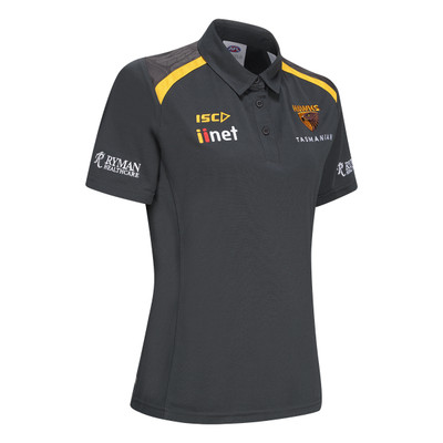 Hawthorn ISC Media Polo Carbon Womens 2024