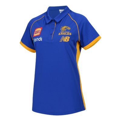 West Coast Eagles NB Royal Media Polo Womens 2024