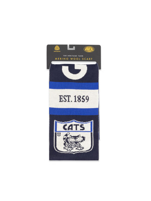 Geelong Cats Merino Wool Throwback Scarf