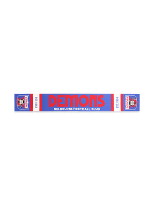 MELBOURNE DEMONS MERINO SLEEVE THROWBACK SCARF