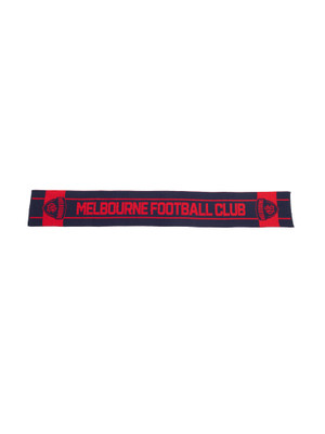 MELBOURNE DEMONS MERINO WOOL TEAM SCARF