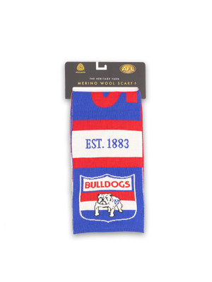 Western Bulldogs Merino Wool Throwback Scarf