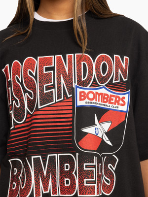 Essendon Mitchell & Ness Inline Stack Tee Essendon Mitchell & Ness Inline Stack Tee