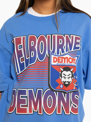 Melbourne Demons Mitchell & Ness Inline Stack Tee