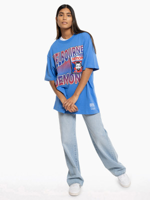 Melbourne Demons Mitchell & Ness Inline Stack Tee