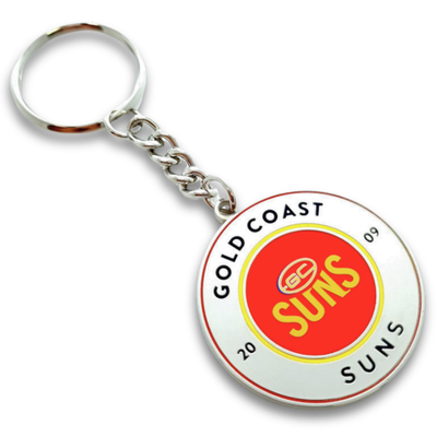 Gold Coast Suns Round Logo Keyring