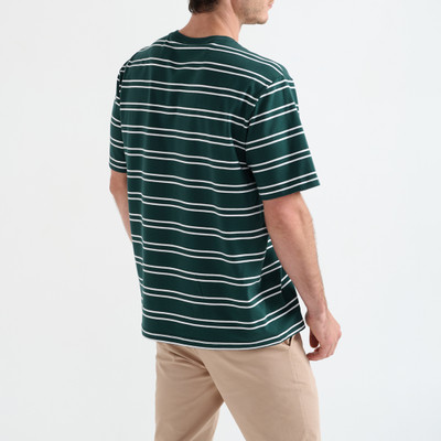 MCG Logo Stripe Tee Green
