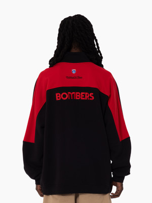 Essendon Mitchell & Ness Half Time Zip Crew