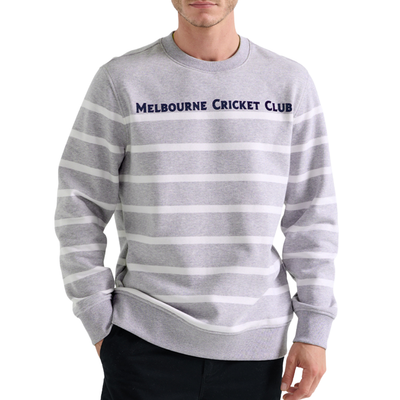 MCC Crew Neck Jumper Grey Stripe MCC Crew Neck Jumper Grey Stripe