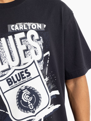 Carlton Mitchell & Ness Abstract Logo Tee