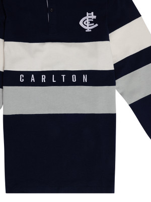 Carlton Mens Panelled Rugby Top