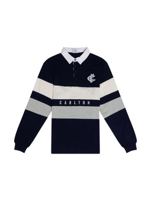 Carlton Mens Panelled Rugby Top
