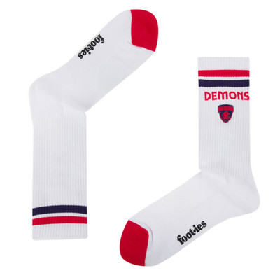 Melbourne Demons Mascot Sneaker 2 Pack Socks Size 5-10