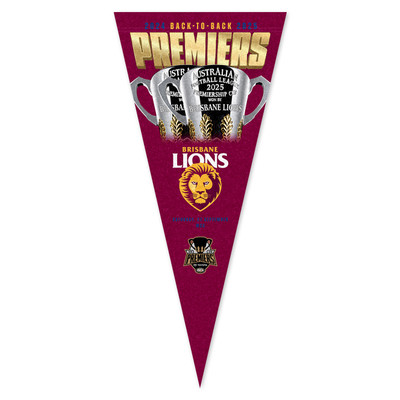 Brisbane Lions 2025 Premiers Pennant