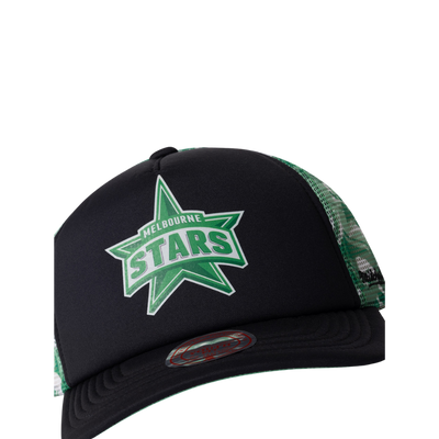 Melbourne Stars Mitchell & Ness Youth Grunge Camo Trucker Cap
