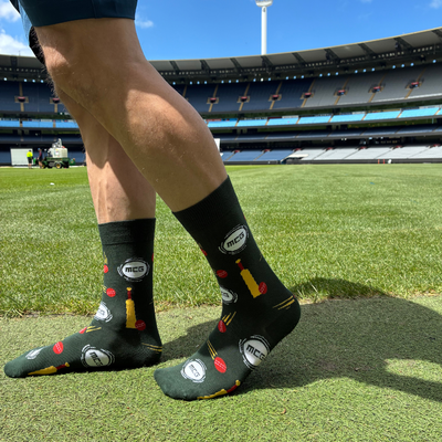 MCG Logo Repeat Cotton Socks: Size 8-13